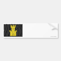 Finnmark waving flag bumper stickers