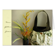 Fiona Gathers Greens Greeting Card