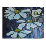 Fiore, painted daisies postcard