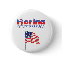 Fiorina Patriotic American Flag 2010 Elections Pinback Button