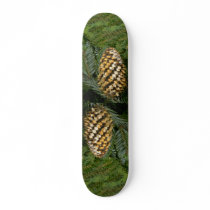 Fir tree fruit (abies species) skateboard decks