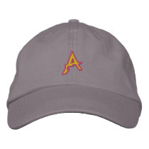 Fire #1 Letter A Embroidered Baseball Caps