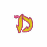 Fire #1 Letter D embroidered shirts