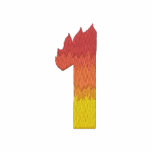 Fire #2 Number 1 embroidered shirts