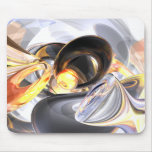 Fire and Ice Abstract Mousepad