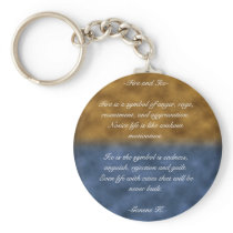 Fire and Ice Keychain