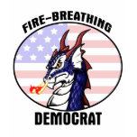 Fire Breathing Democrat Shirt - nowords