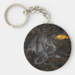 Fire-Breathing Dragon Keychain