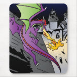 Fire Breathing Dragon Mouse Pads