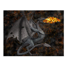 Fire-Breathing Dragon Postcard