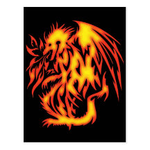FIRE BREATHING DRAGON POSTCARDS