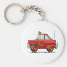 Fire Chief Car Firefighter Fireman Keychains