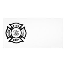 Fire Chief Customised Photo Card