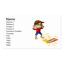 Fire Crackers Business Card Templates