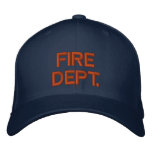 Fire Dept. embroidered hats