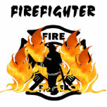 Fire Dept Flames photo sculptures