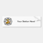 Fire Dept Thanksgiving Logo Bumper Sticker