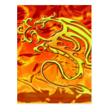 Fire Dragon Postcard