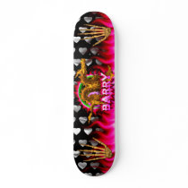 Fire dragon with your name in flames skate decks