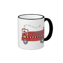 Fire Engine Coffee Mugs