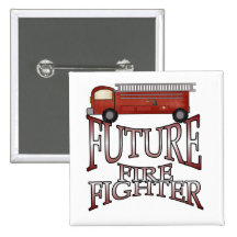 Fire Engine Future Firefighter T-shirts and Gifts Pins