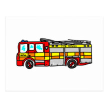 Fire Engine Postcards