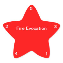 Fire Evocation Star Sticker