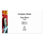 Fire Extinguisher on Fire Truck Business Card Templates