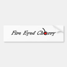 FIre Eyed Cherry Logo Bumper Sticker