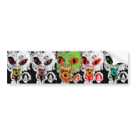 Fire Faces Bumper Sticker