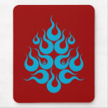 Fire Facial Mask Mouse Pad