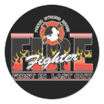 Fire Fighter First In, Last Out stickers