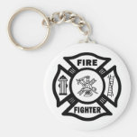 Fire Fighter Maltese Keychains