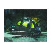 Fire Fighter's Helmet Post Card