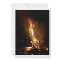 Fire flame man shape burning bonfire picture