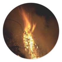 Fire flame man shape burning bonfire picture