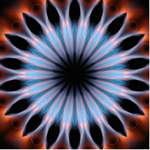 Fire-Flames Kaleidoscope Photo Sculpture