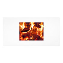 Fire-flames Photo Card