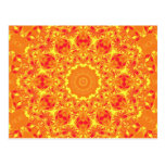 Fire Flower Kaleidoscope Postcards