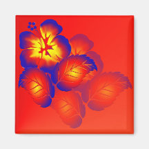 Fire Flower_Shadowed Magnet