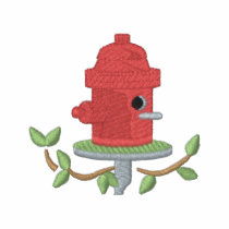 Fire Hydrant Birdhouse Embroidered Shirt