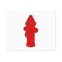 Fire Hydrant Stretched Canvas Prints