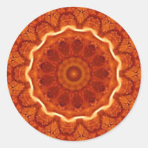 Fire Kaleidoscope Sticker