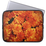 Fire Orange Chrysanthemums Laptop Computer Sleeve
