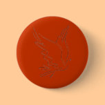 Fire Orange Dove Pin buttons