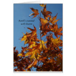 Fire Orange Leaves cards