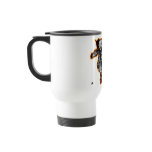 Fire outline black and white dragon mugs