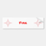 Fire (red) bumper stickers