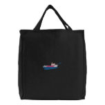Fire Rescue Boat embroidered bags