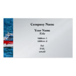 Fire Rescue Boat  - Platinum Finish Business Card